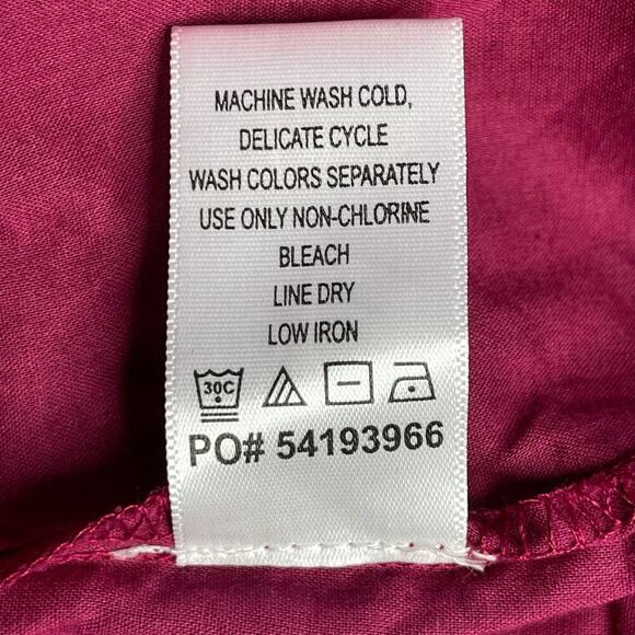 June + Vie Women's Plus Eyelet Sleeve Embroidered Peasant Dress 14/16 Rumba Red - Picture 10 of 12